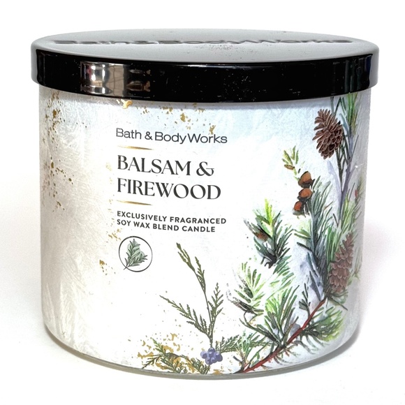 BALSAM & FIREWOOD 3 Wick Candle - Picture 1 of 2